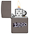 Зажигалка ZIPPO Zippo Design с покрытием Black Ice®, латунь/сталь, чёрная, глянцевая, 38x13x57 мм - Фото 3
