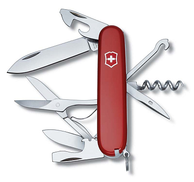 Нож перочинный VICTORINOX Climber, 91 мм, 14 функций, красный