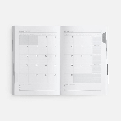 Ежедневник Baza, датированный, серый