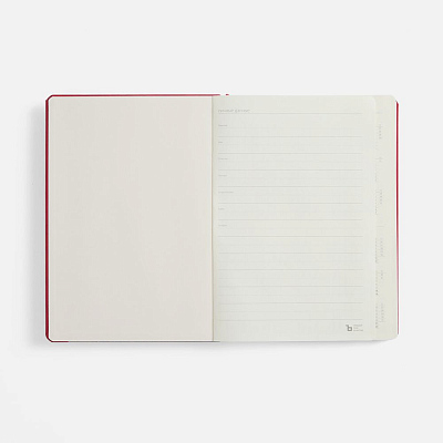 Ежедневник Urban Metal, недатированный, красный