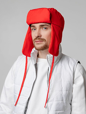 Шапка-ушанка Shelter, красная