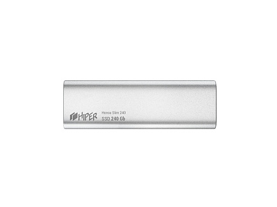 Внешний SSD накопитель Honsu Slim 240 240GB USB3.1 Type-C Slim (Серебристый)