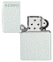 Зажигалка ZIPPO Logo с покрытием Glacier, латунь/сталь, белая, матовая, 38x13x57 мм - Фото 4