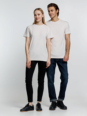 Футболка унисекс T-Bolka 160, молочно-белая