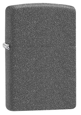 Зажигалка ZIPPO Classic с покрытием Iron Stone™, латунь/сталь, серая, матовая, 38x13x57 мм (Серый)