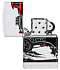 Зажигалка ZIPPO Hot Rod Design с покрытием 540 Matte, латунь/сталь, белая, матовая, 38x13x57 мм - Фото 4