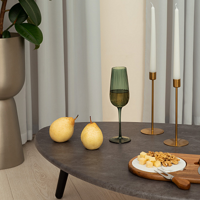 Бокал для шампанского Capri, зеленый