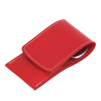 Маникюрный набор Erbe, 3пр. Футляр: натур.кожа, цвет красный