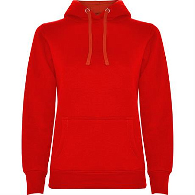 Толстовка URBAN WOMAN женская, ЯРКО-ЗЕЛЕНЫЙ/БЕЛЫЙ S (Красный)