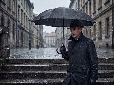 Зонт-трость Rainzee, черный
