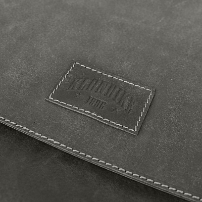 Сумка KLONDIKE Native, натуральная кожа в черном цвете, 39 х 10 х 31 см