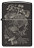 Зажигалка ZIPPO Skull с покрытием High Polish Black, латунь/сталь, черная, глянцевая, 38x13x57 мм - Фото 2