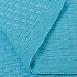 Плед Берта вязаный, 160*90 см, голубой - Фото 4