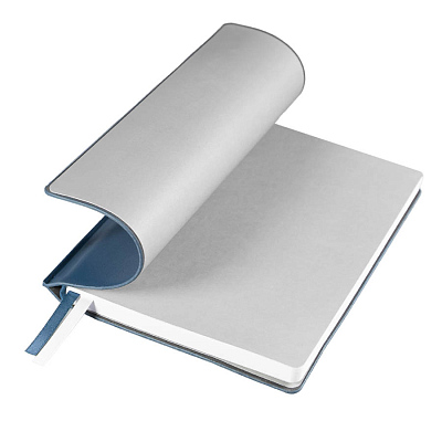 Ежедневник недатированный MAVE, синий, серый, формат А5, блок в линейку