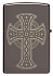 Зажигалка ZIPPO Celtic Cross Design с покрытием Black Ice®, латунь/сталь, черная, 38x13x57 мм - Фото 10