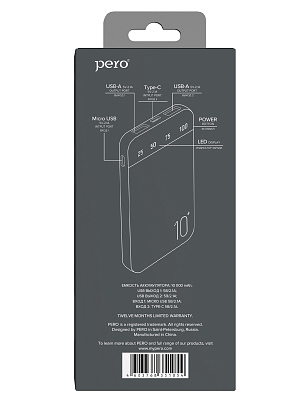 ПЗУ PERO PB03 10K, черный