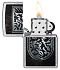 Зажигалка ZIPPO Dragon Design с покрытием Street Chrome, латунь/сталь, серебристая, 38x13x57 мм - Фото 3