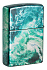Зажигалка ZIPPO Rogue Wave с покрытием 540 Tumbled Chrome, латунь/сталь, бирюзовая, 38x13x57 мм - Фото 7
