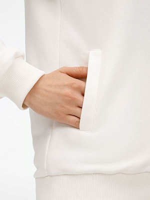 Бомбер унисекс Nuppu, молочно-белый