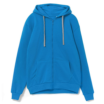 Толстовка на молнии с капюшоном Siverga, зеленая (Бирюзовый)