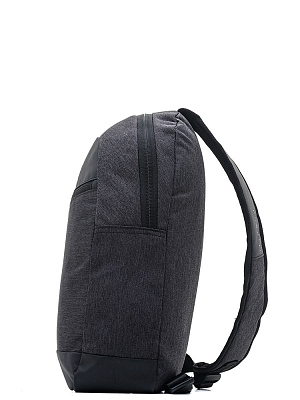 Рюкзак с одним плечевым ремнем BUGATTI Universum, графитовый, полиэстер меланж/тарпаулин, 23х9х35 см