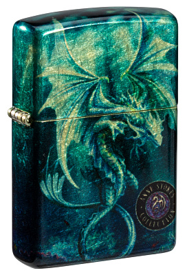 Зажигалка ZIPPO Anne Stokes с покрытием 540 Tumbled Brass, латунь/сталь, разноцветная, 38x13x57 мм (Разноцветный)