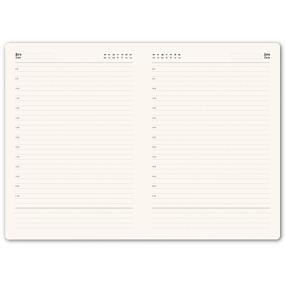 Ежедневник недатированный Tony, А5, лаймовый, кремовый блок в линейку