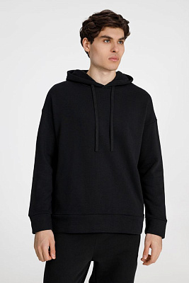 Худи унисекс H2, серое (Чёрный)