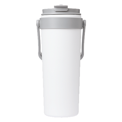 Термокружка вакуумная Solo, белая (Белый, серый)