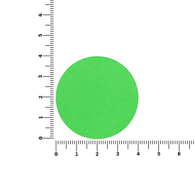 Наклейка тканевая Lunga Round, M, зеленый неон