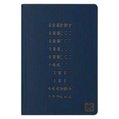 Ежедневник Рейн (Rain) недатированный, синий (без упаковки, без стикера)