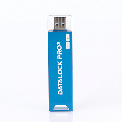 Флешка с пин кодом DataLock PRO3 USB 3.0, синий, 64Гб
