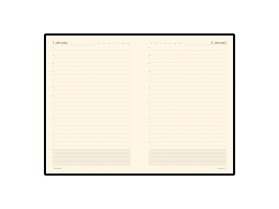 Ежедневник А5 полудатированный Porto