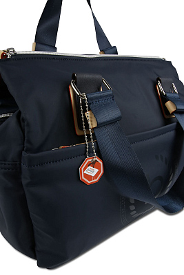 Сумка дорожная женская BUGATTI Lido, синяя, полиэстер, 33х13х30 см, 12 л