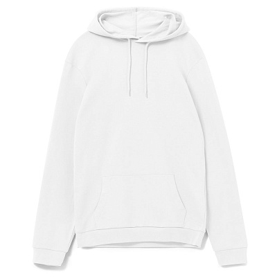 Толстовка с капюшоном унисекс Hoodie, красный меланж (Белый)