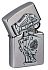 Зажигалка ZIPPO Dead Mans Hand с покрытием Street Chrome, латунь/сталь, серебристая, 38x13x57 мм - Фото 7