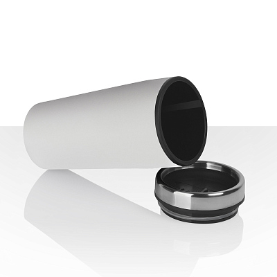 Термостакан "Европа" 500 мл, покрытие пудра, белый