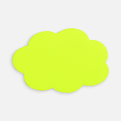 Наклейка тканевая Lunga Calum, L  неон (Желтый)