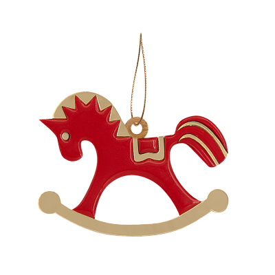 Ёлочная игрушка Лошадка (красный) (Красный)