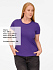 Футболка женская T-bolka Lady, фиолетовая - Фото 10