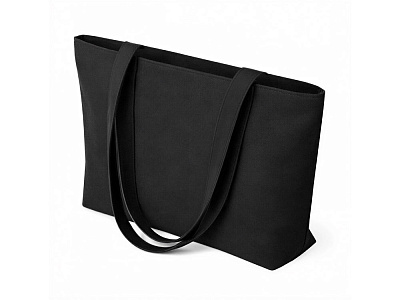 Сумка на молнии Purch из хлопка 340 г/м2 (Чёрный)