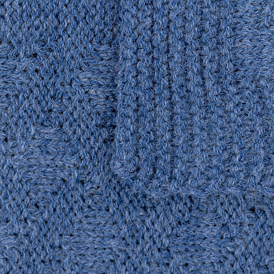 Плед Snippet, синий меланж (джинс)