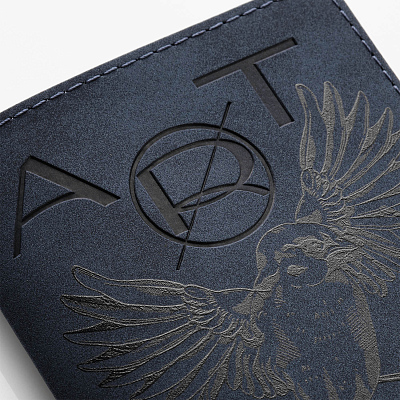 Обложка на паспорт Нуба (Nuba), синяя