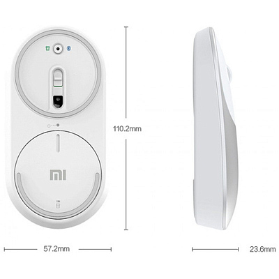 Мышь беспроводная Xiaomi Mi Portable Mouse, золото матовое