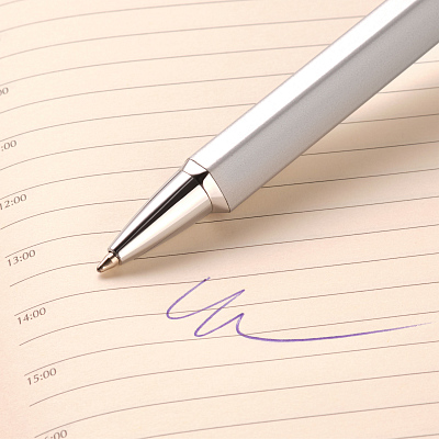 Шариковая ручка Пента (Penta), серебро