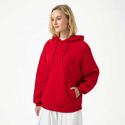 Худи релакс унисекс Баланс (Balance), с начесом , размер XL/2XL (Красный)