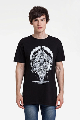 Футболка «Летучий Голландец», черная (Чёрный)