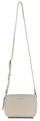Сумка кросс-боди женская BUGATTI Almata, бежевая, полиуретан, 21,5х6х15 см