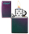 Зажигалка ZIPPO Logo с покрытием Iridescent, латунь/сталь, фиолетовая, матовая, 38x13x57 мм - Фото 3