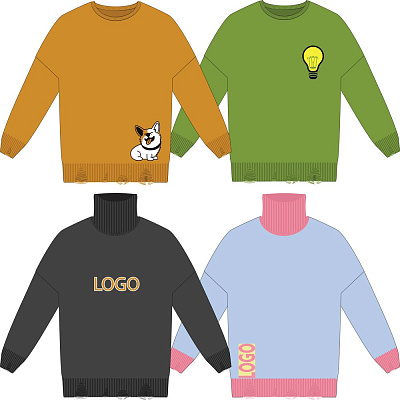 Свитер оверсайз Tricksy Net Grunge на заказ акрил